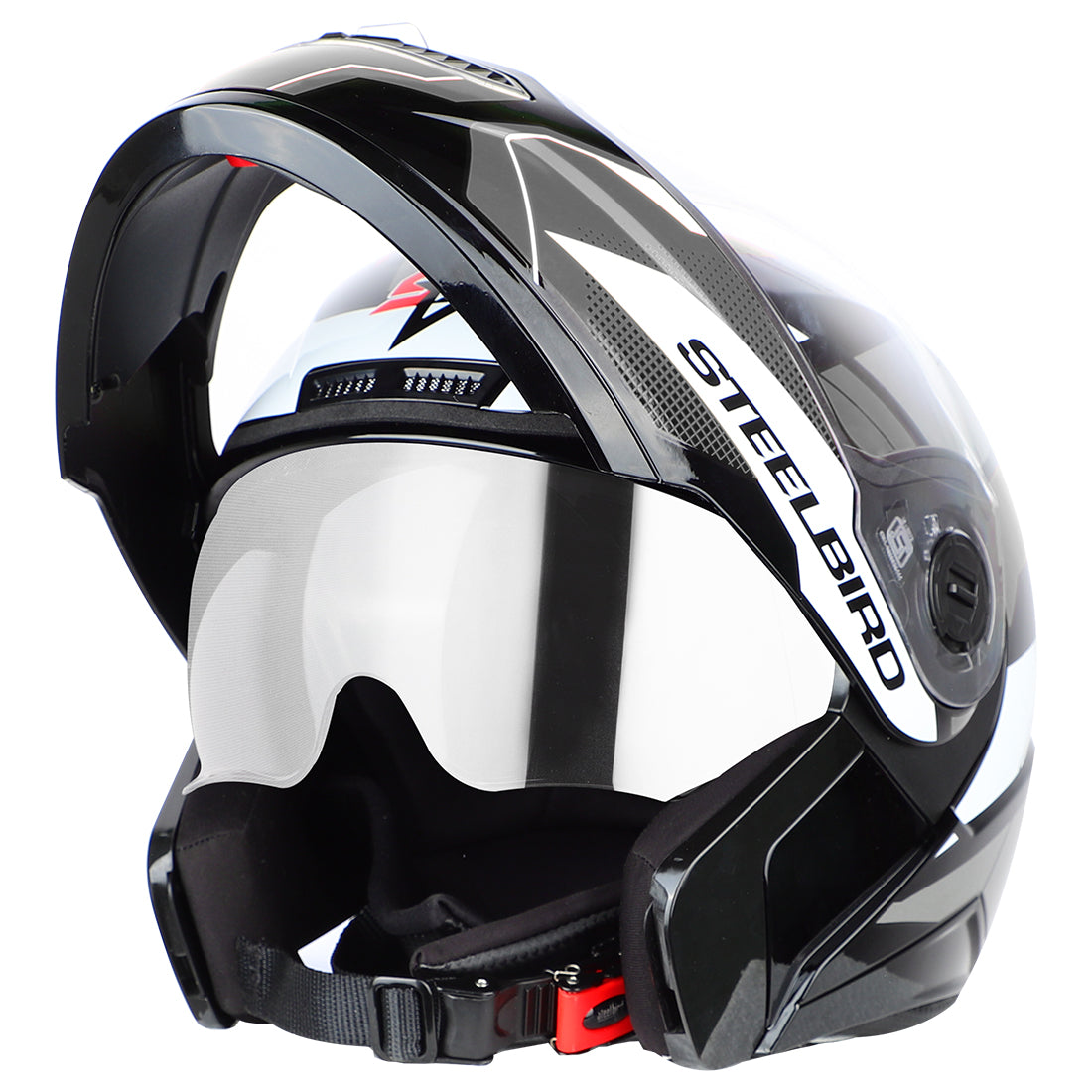 Steelbird SBA 7 Huracan ISI Certified Flip Up Helmet for Men and