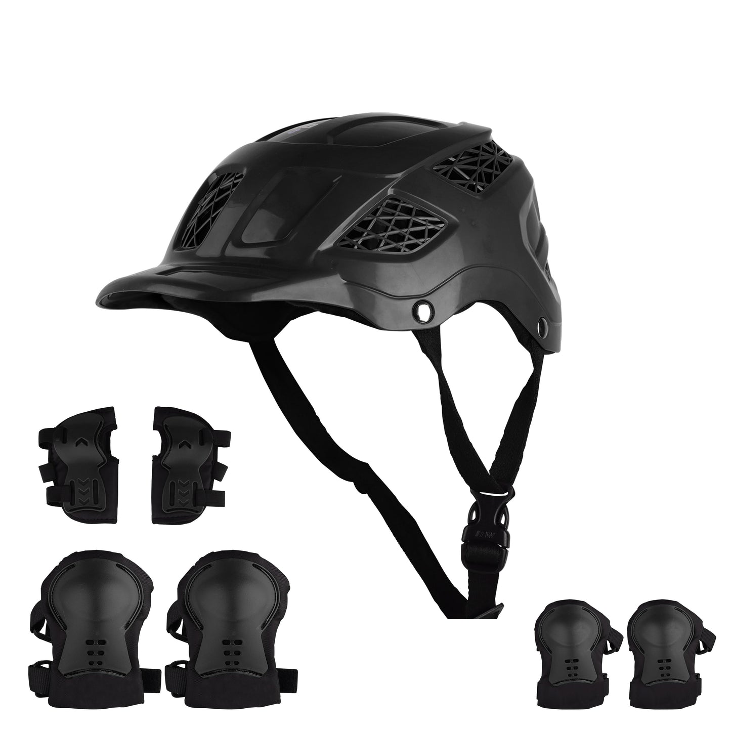 Koko Dragon Kids Skating & Cycling Helmet | Protective Gear for Boys & Girls (Black)