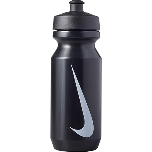 Nike Unisex Plastic Water Bottle- 22 ounces, (Black/White 650ml)