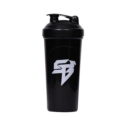 Steelbird Super 700: High-Performance Gym Protein Shaker Bottle - Boost Your Workout! (Black)