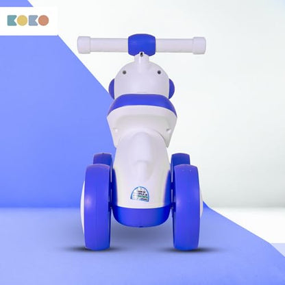 Koko Astronaut Balance Bike for Toddlers – Lightweight Ride-On Toy with Sturdy Wheels, Safe and Fun Indoor/Outdoor Bike for Kids, Ages 1-3 (Blue)