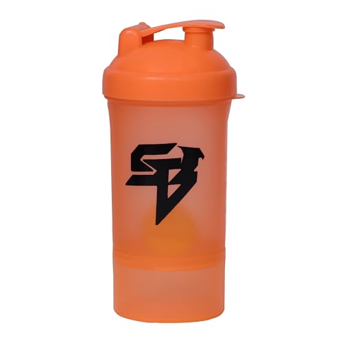 Steelbird Smart 500: High-Performance Gym Protein Shaker Bottle - Boost Your Workout! (Orange)