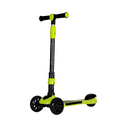 Koko Rusty Kick Scooter with Adjustable Height and Portable, Kids Scooter with PVC Wheels for Age 3+ (Max User Weight: 40kg)(Green)