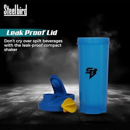 Steelbird Beast 700ml: High-Performance Gym Protein Shaker Bottle - Boost Your Workout! (Blue)