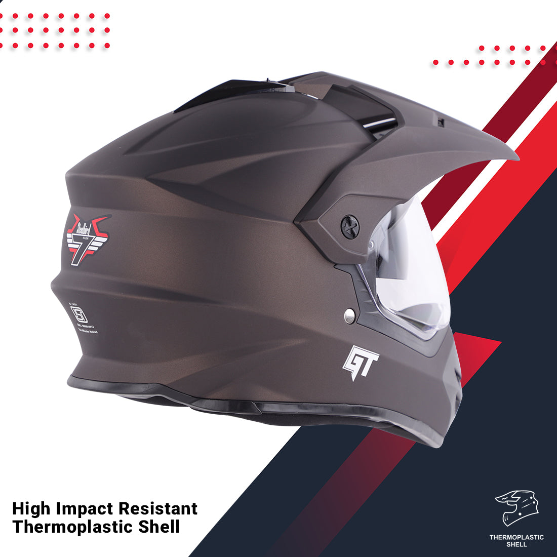 Off road helmet 2024 with face shield