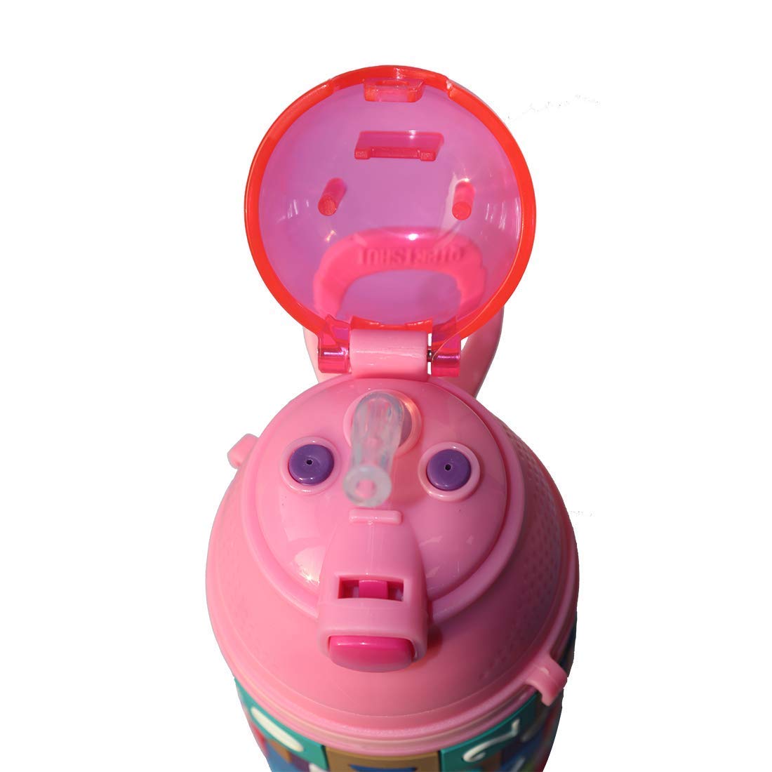 R2K 350 ML Stainless Steel Thermos and Sipper Bottle for Kids School with Math Twist For Playing ( Pink )