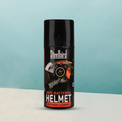 Steelbird Helmet Interior Foam Cleaner Anti Bacterial Spray, Deep Cleaning for Helmet Interior, Protects from Hair Loss