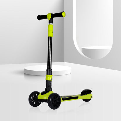 Koko Rusty Kick Scooter with Adjustable Height and Portable, Kids Scooter with PVC Wheels for Age 3+ (Max User Weight: 40kg)(Green)